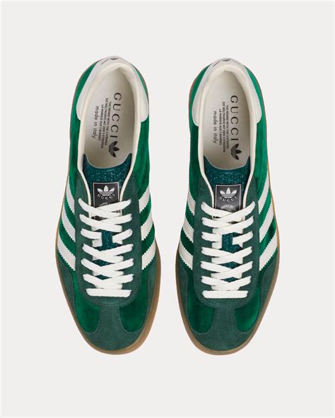 adidas gucci gazelle green suede|adidas x gucci white.